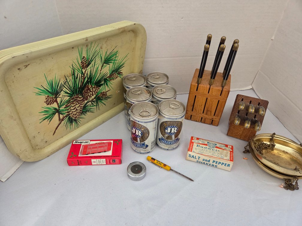 Vintage Trays and Knives