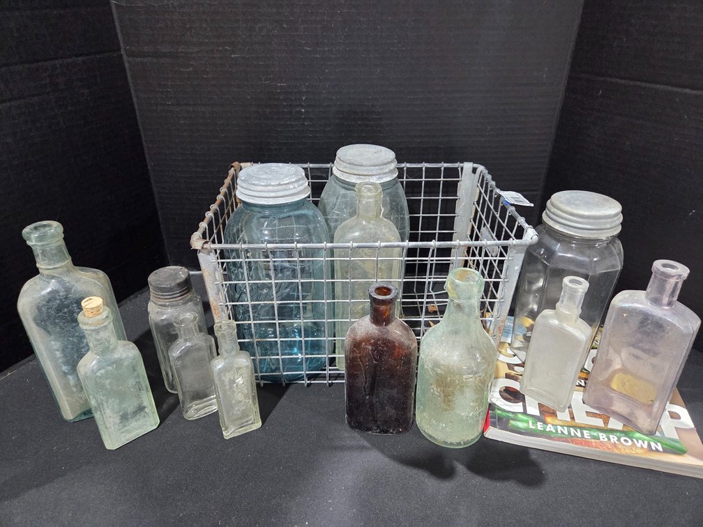 Bottles in Locker basket