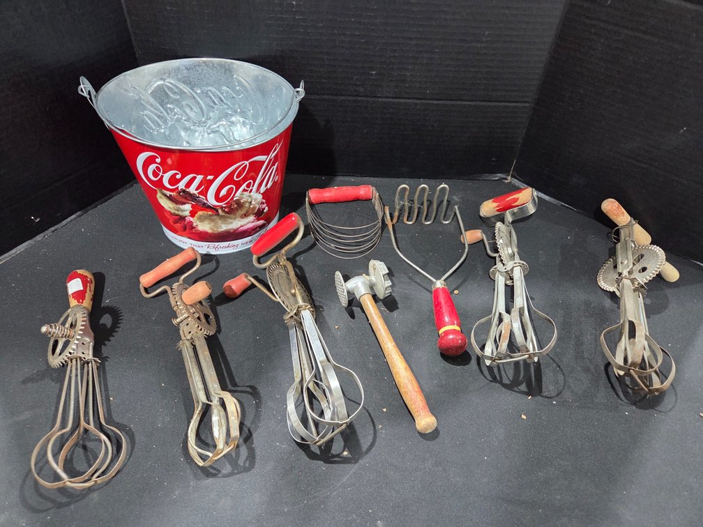 Red handle utensils
