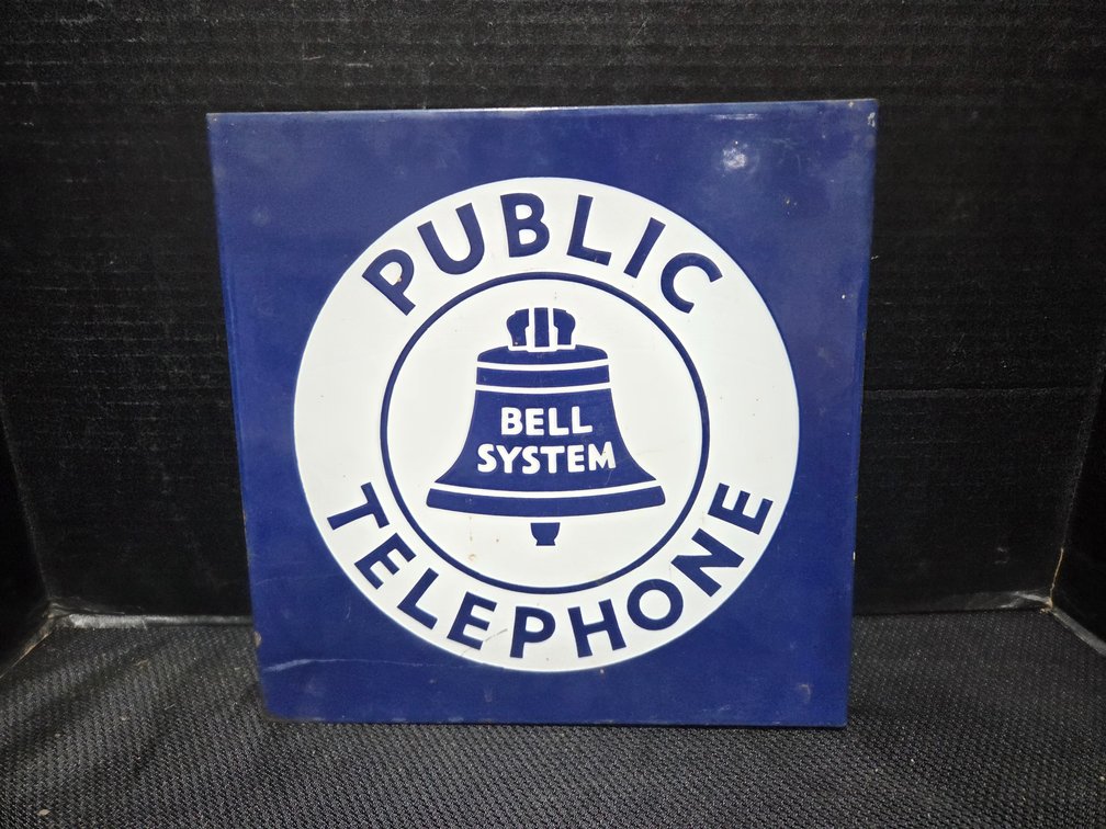 Bell Public Telephone Metal Sign