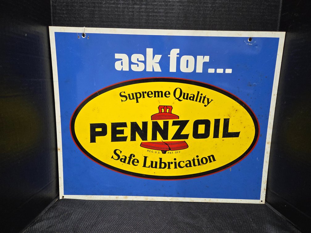Pennzoil Metal Sign