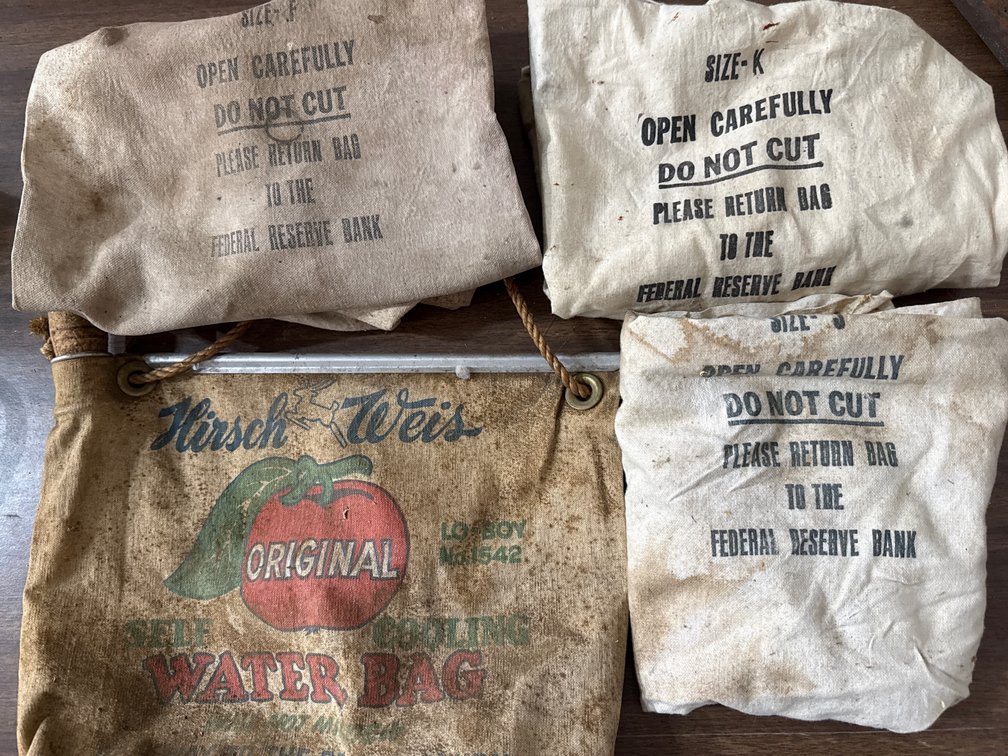 Vtg. Burlap Bags