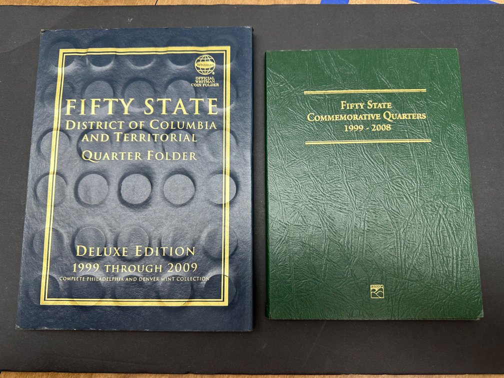 50 State Quarter Coin Folders with Quarters