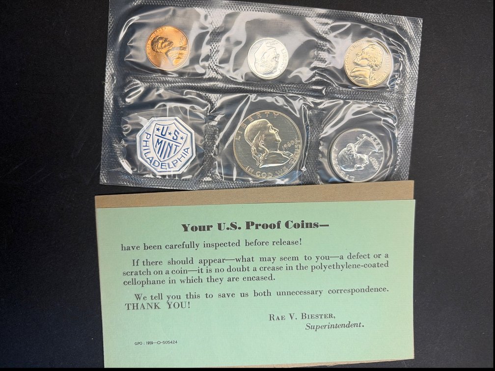 1960 U. S. Proof coins.