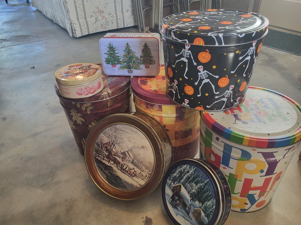 Assorted Decorative Tins