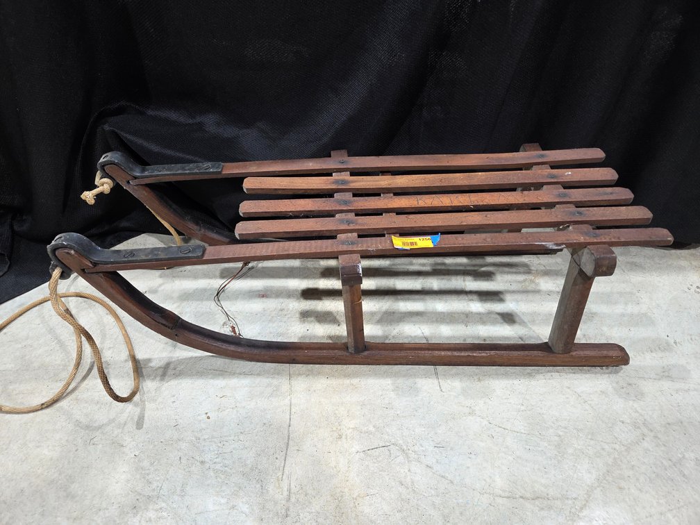 Vintage Wood Sled