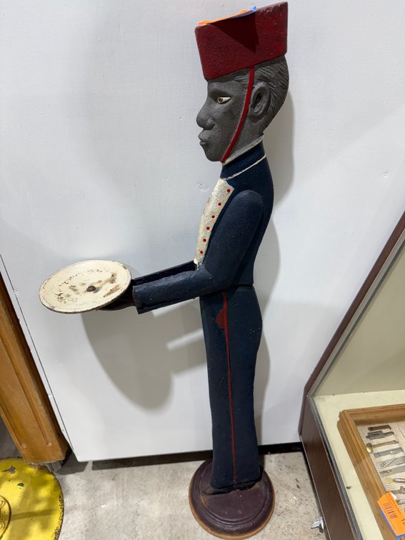 Vintage Bellhop Holding Tray