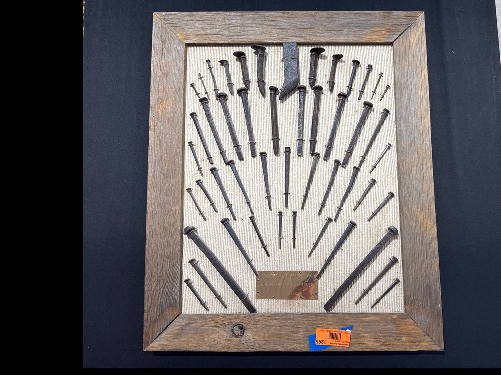 Hand Forged Nail Display