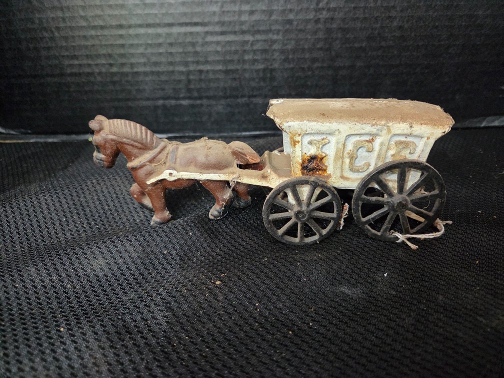 Cast Iron Horse and Buggy