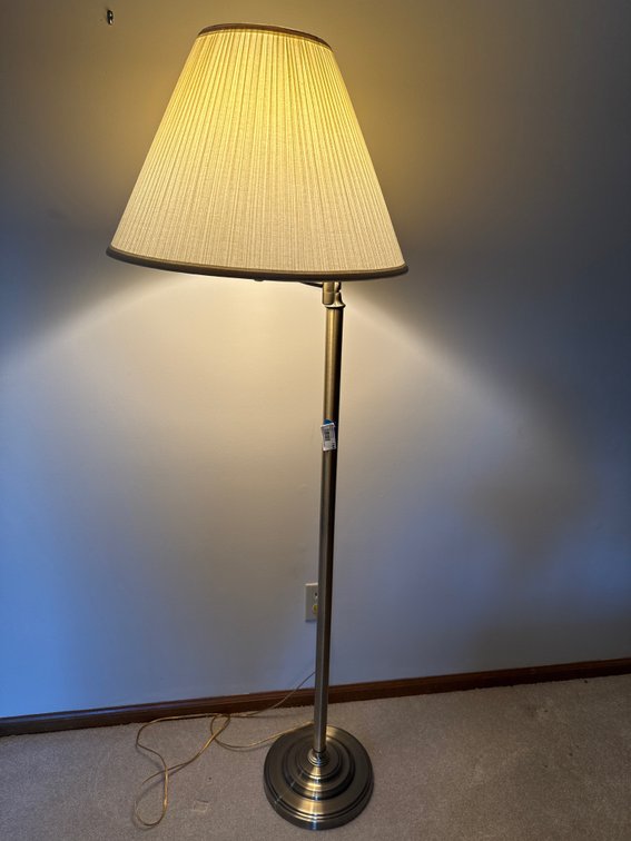 Brass Toned Floor Lamp