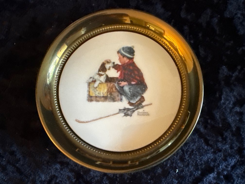 Gorham Brass Norman Rockwell Plate