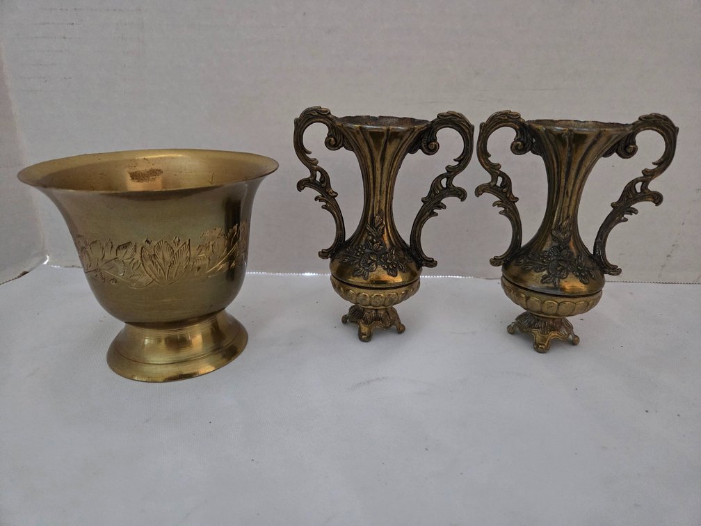 Brass vases