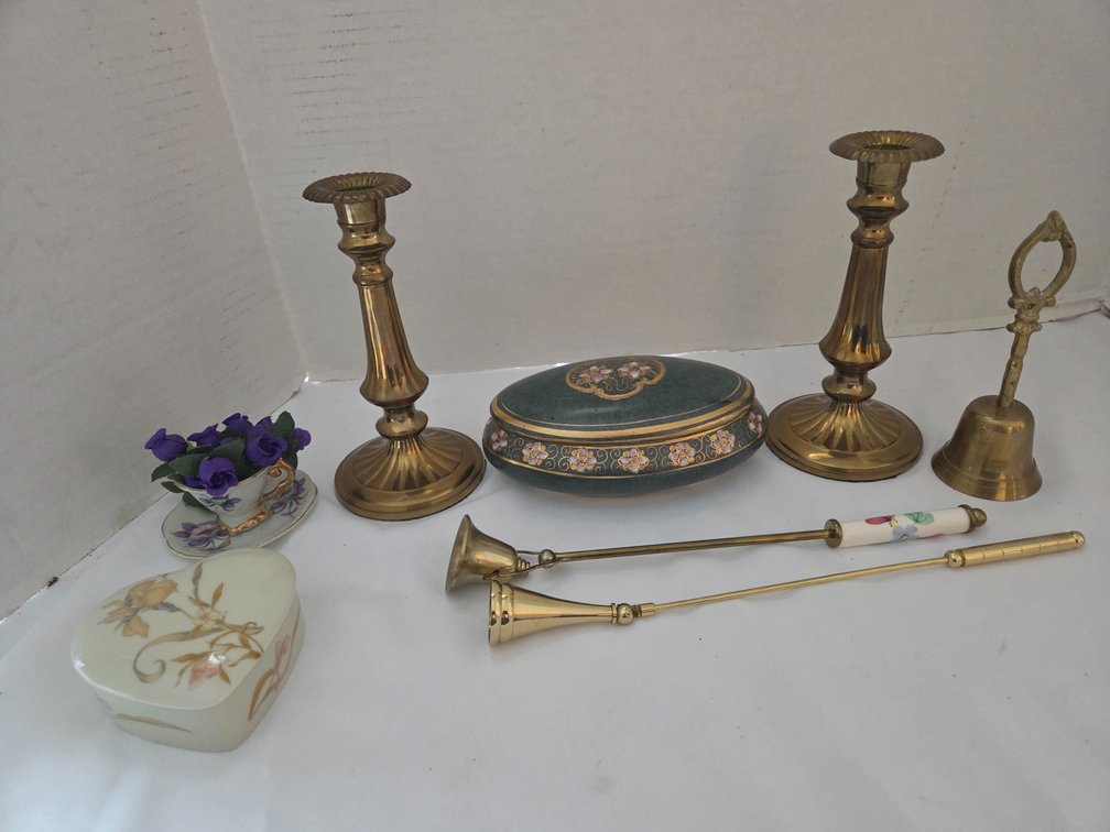 Brass candlesticks