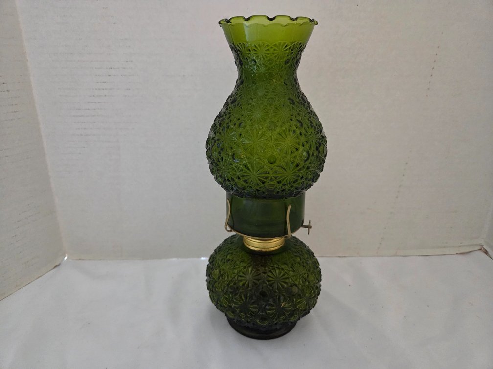 Avocado glass oil Lamp