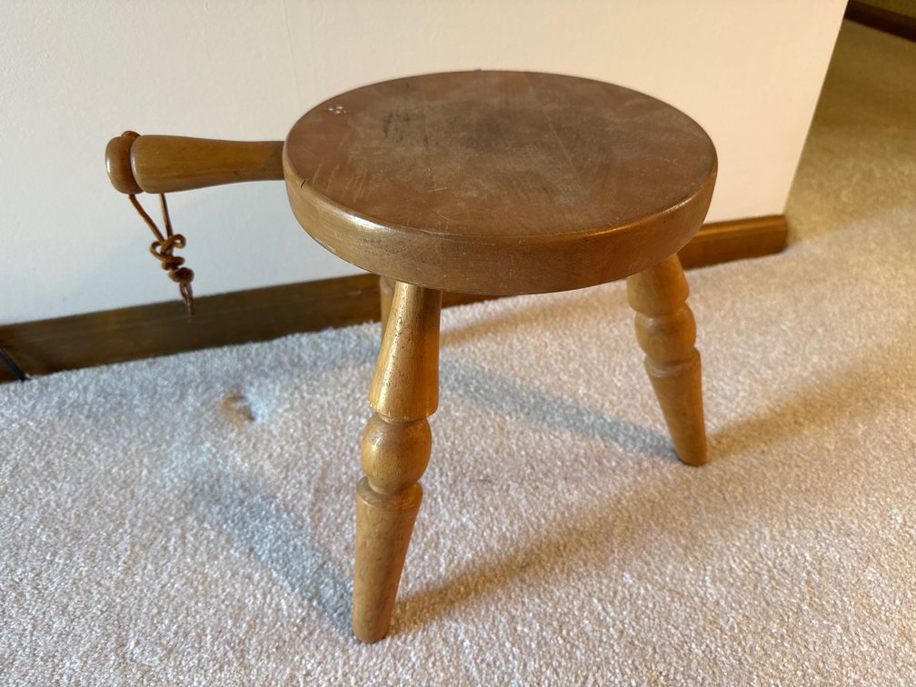Wooden Milking Stool