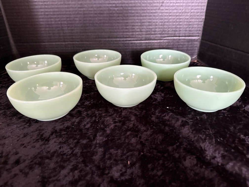 Green FireKing Bowls