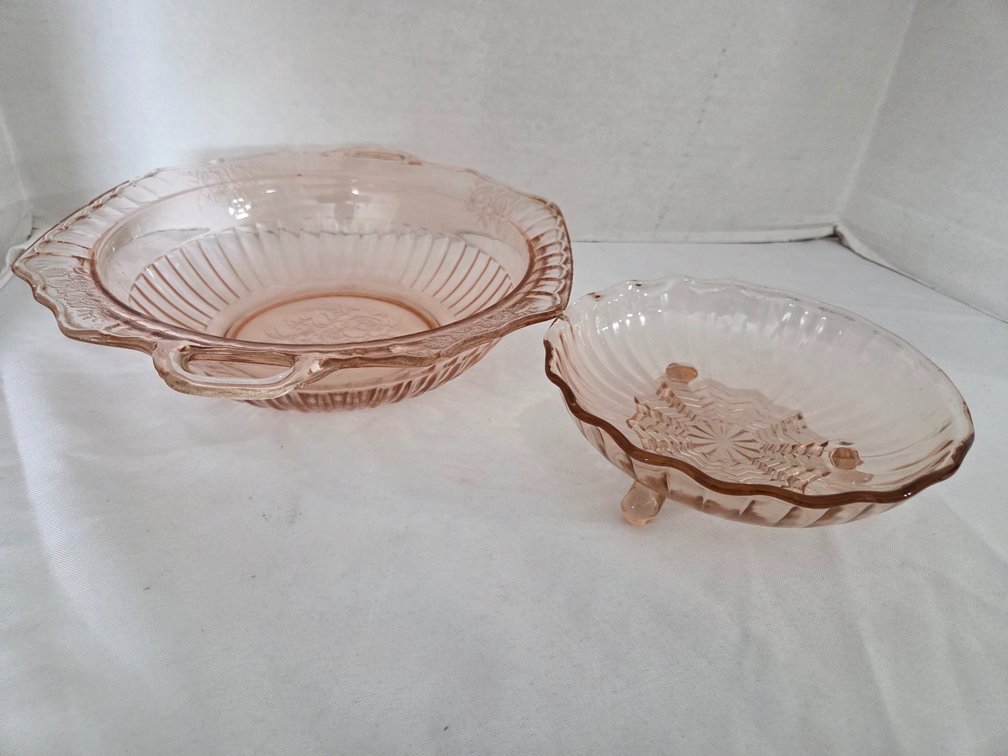 Pink Depression Bowls