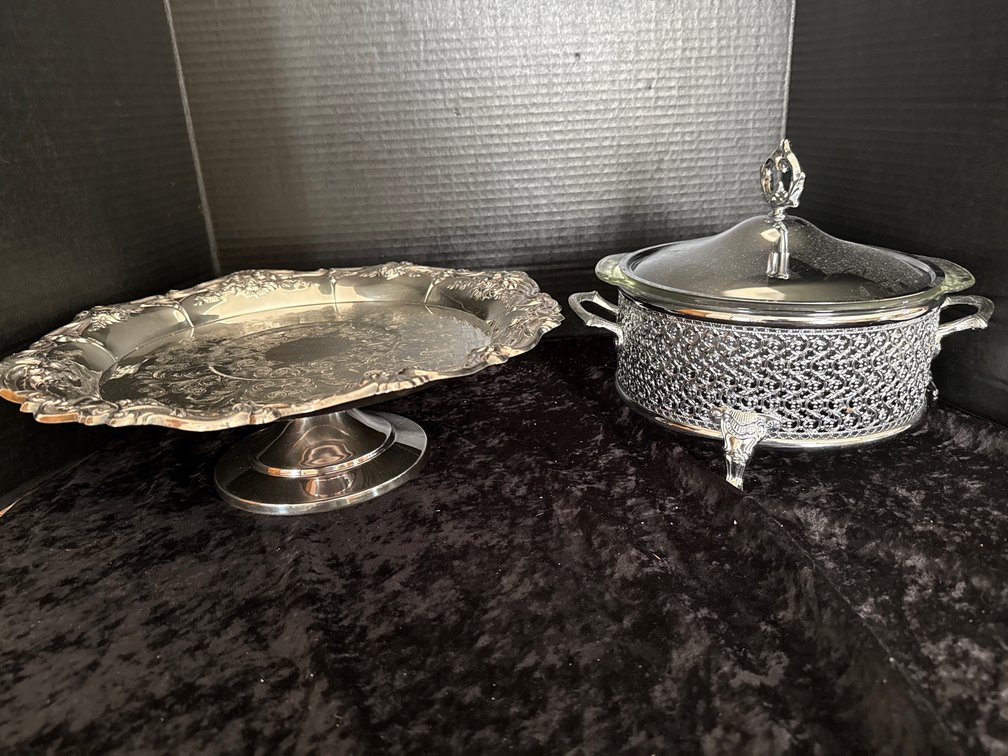 Silver Toned Entertaining Items