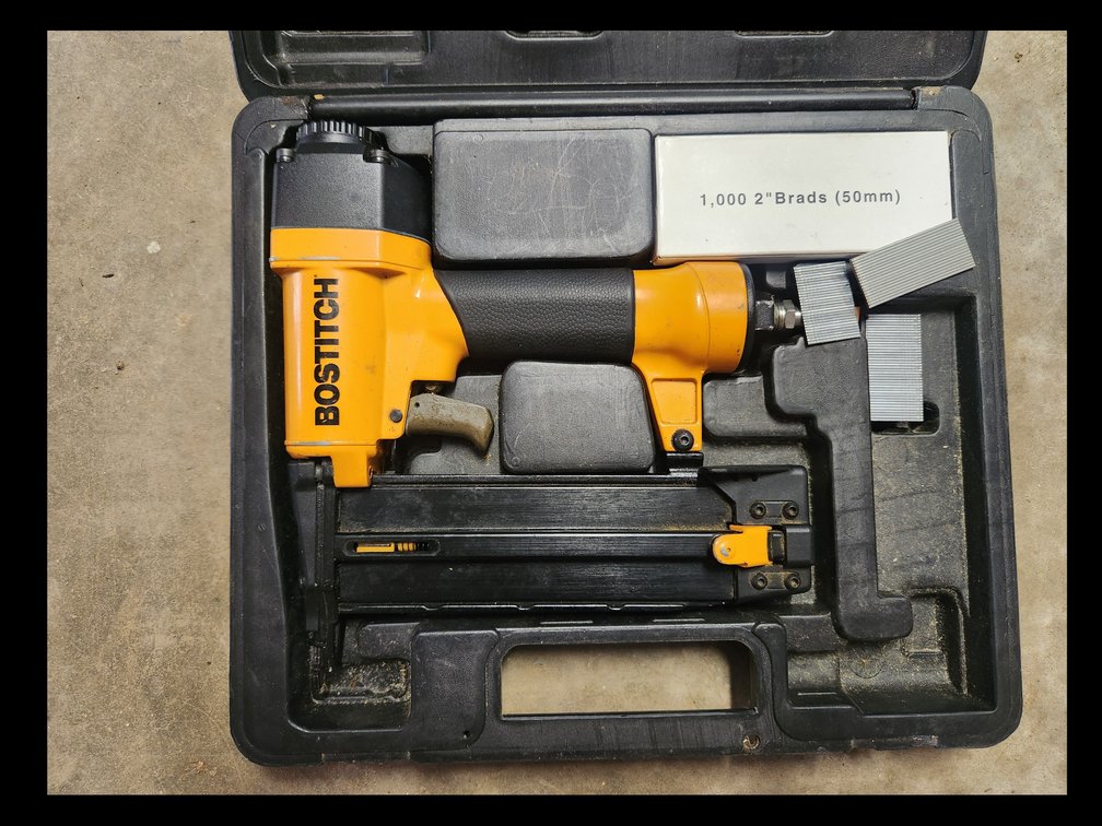 a Bo stitch  nail gun in case 