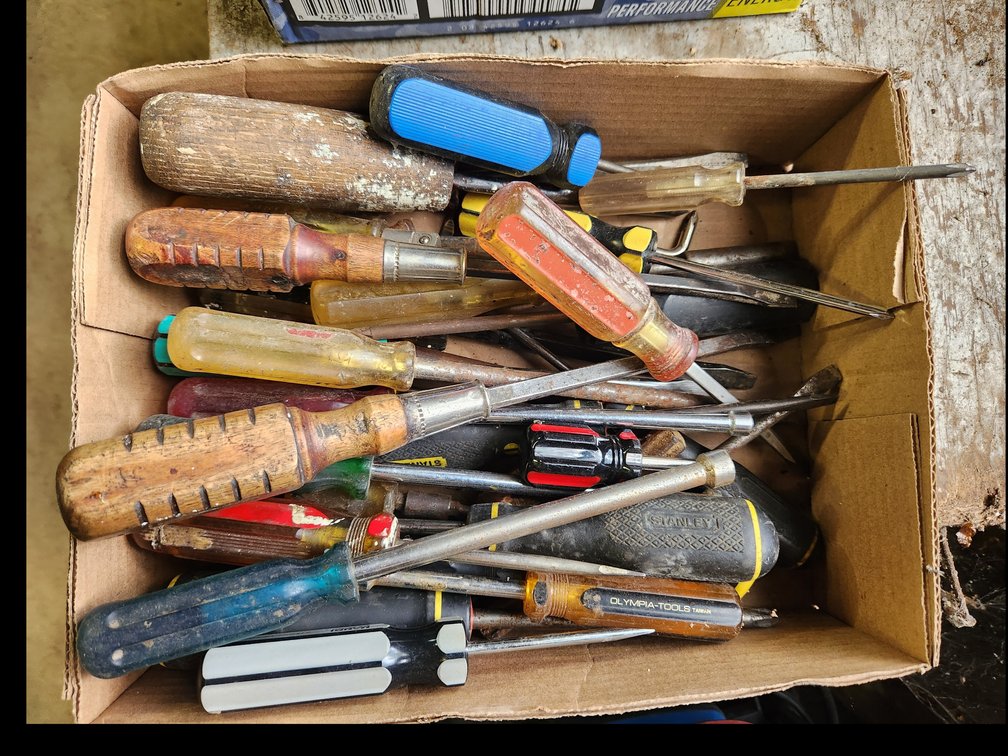  various screwdrivers 