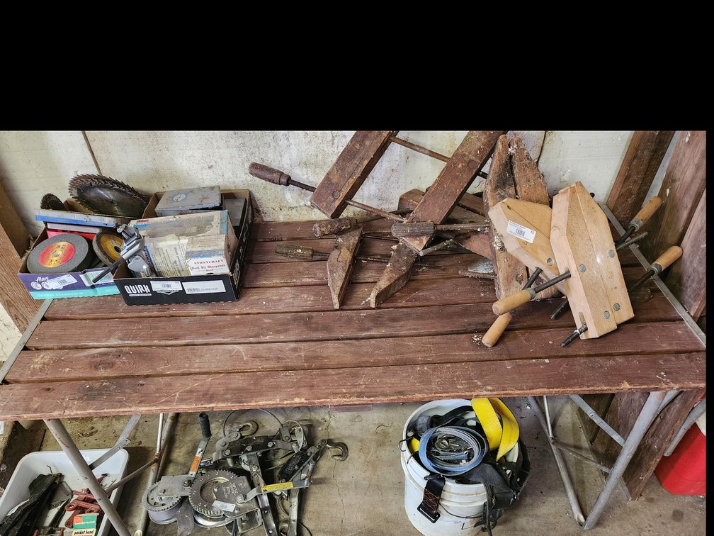 wooden camping table 