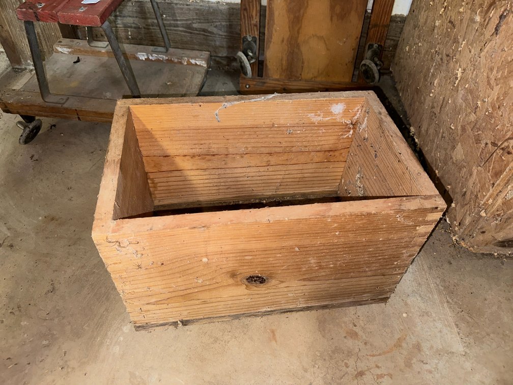 wooden dovetailed box