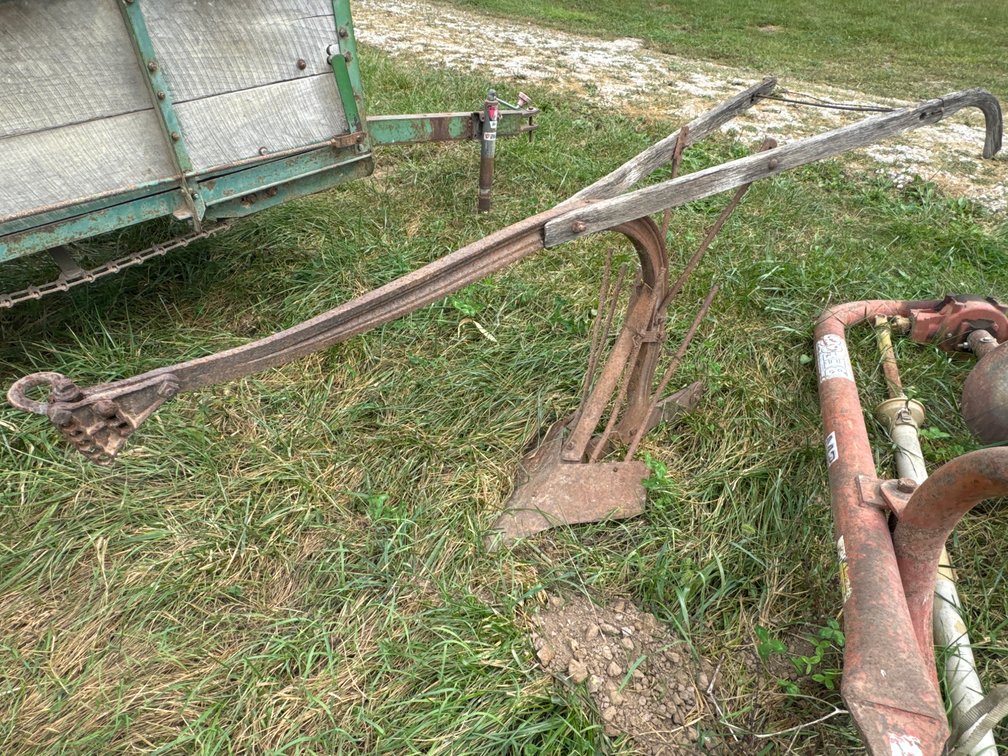 Antique Walk Behind One Bottom Plow