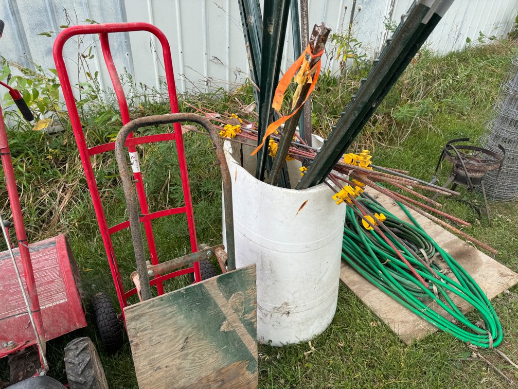 Dollies, Posts, Hose, Fence, Ladder