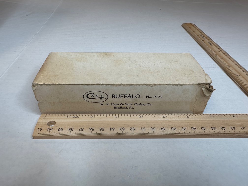 Case Buffalo Knife No P172 in wooden box 