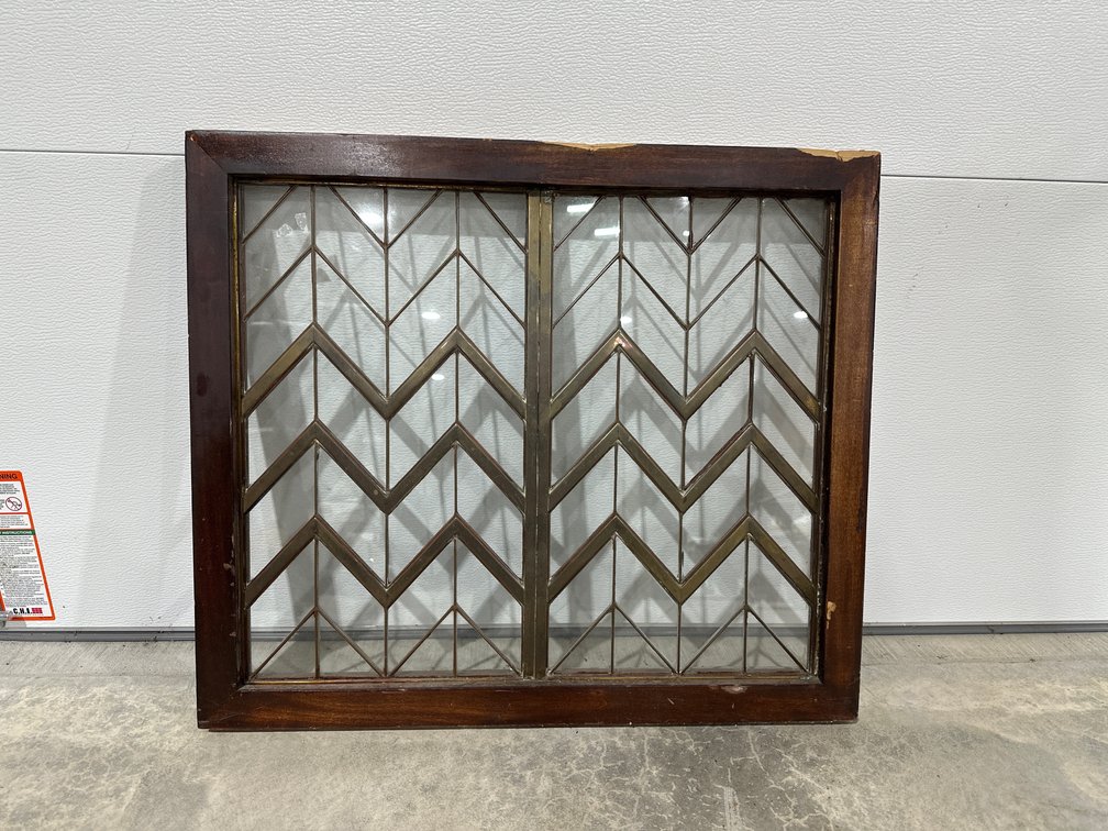heavy brass decorative window