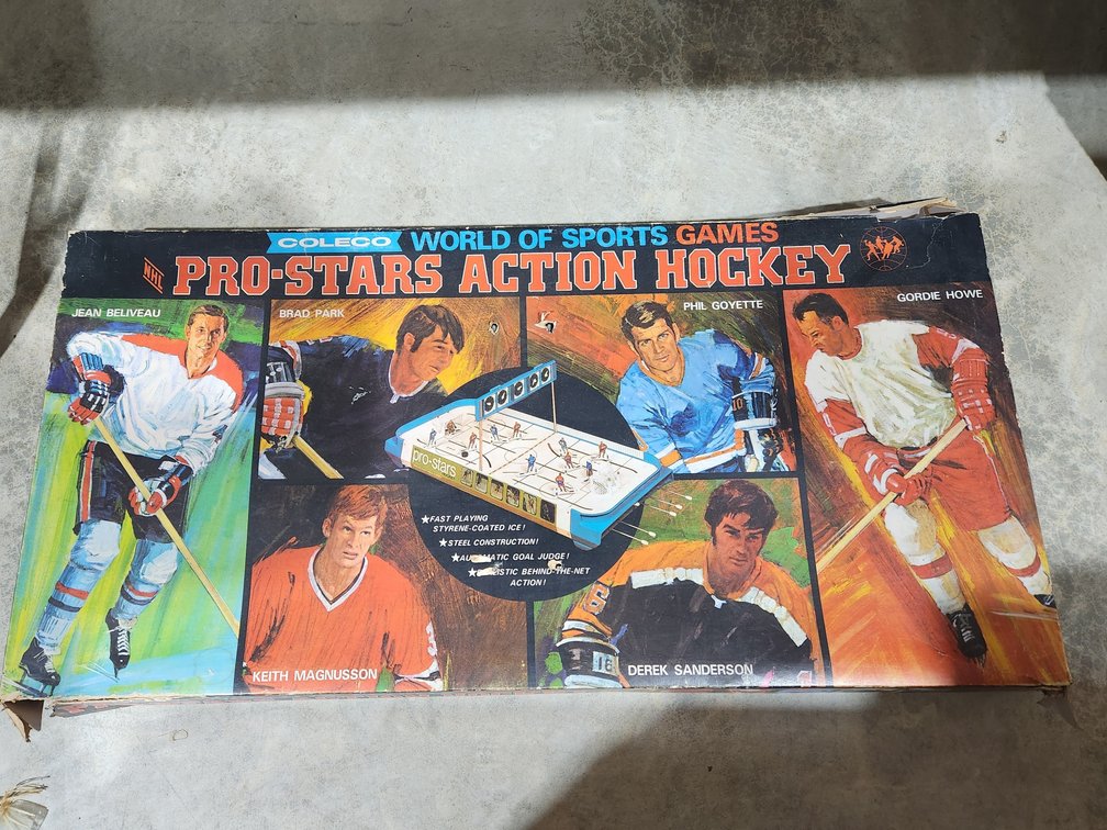 Prostar's action hockey games, zeroid action set, classy crashers