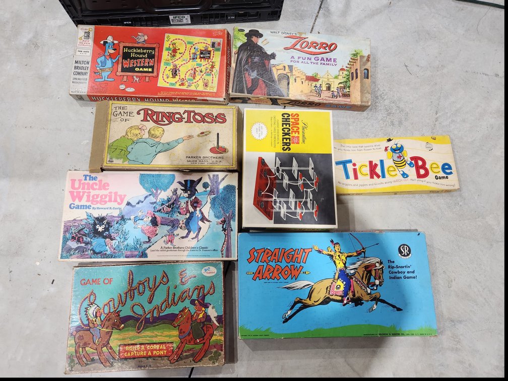 vintage and newer games