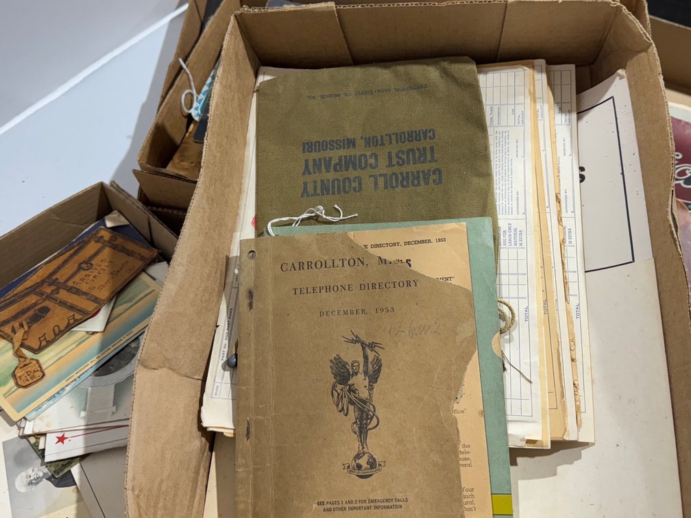Five (5) boxes of paper goods 
