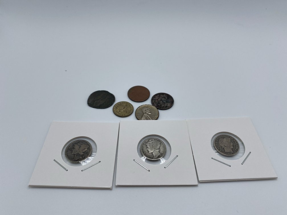 Mercury Dimes, Steel Penny, and more.