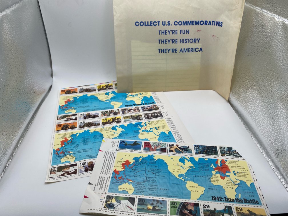 1945 Victory At Last WWII Stamps