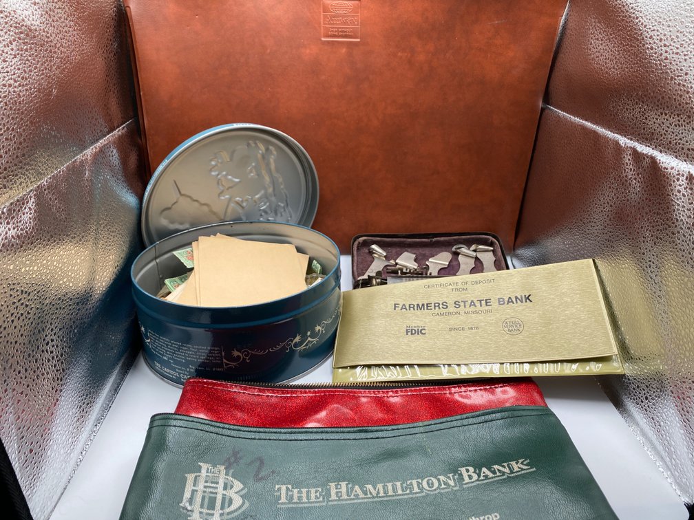 Bank bags, Sperry and Hutchinson Stamps, and more