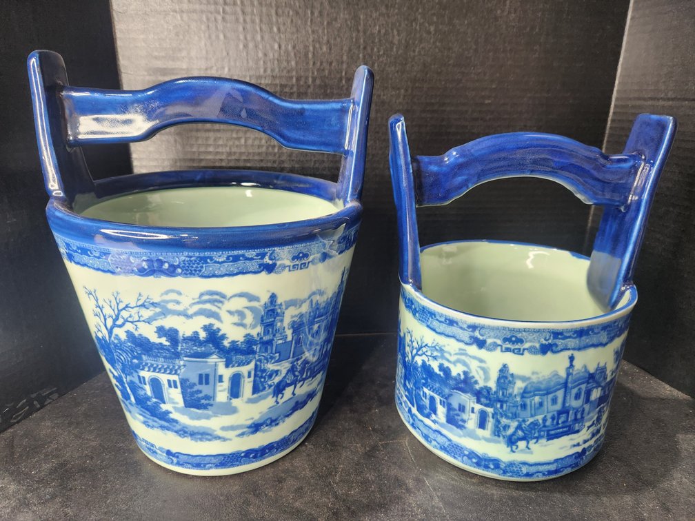 Vintage Porcelain Blue and White