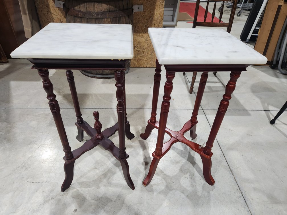 Marble looking tables