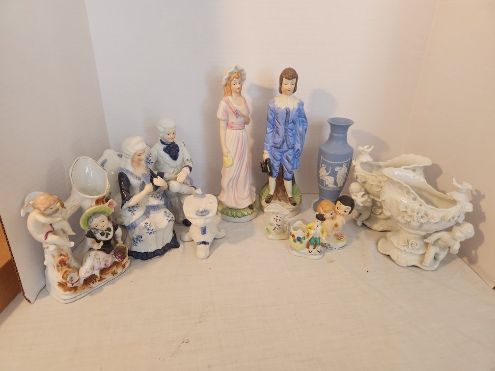 Figurine and Vase