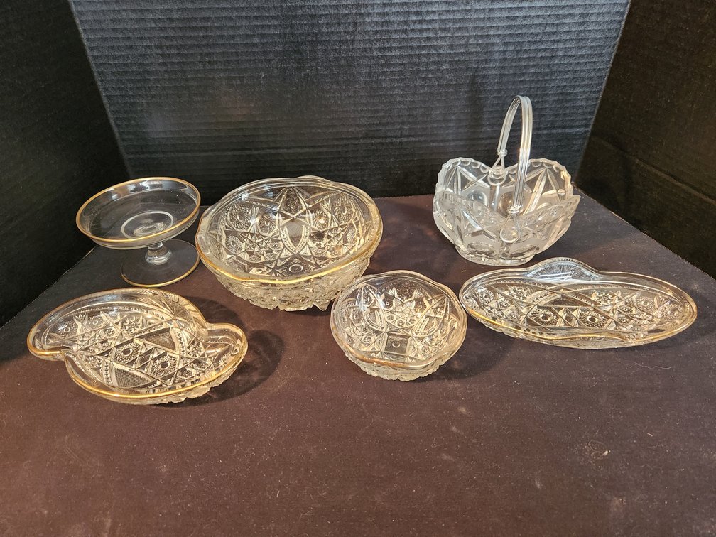 Glassware and Crystal Basket