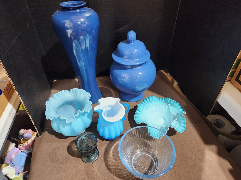 Blue Decorative Glassware