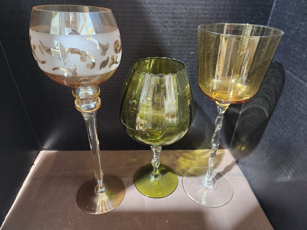 Candle Holders and Glassware