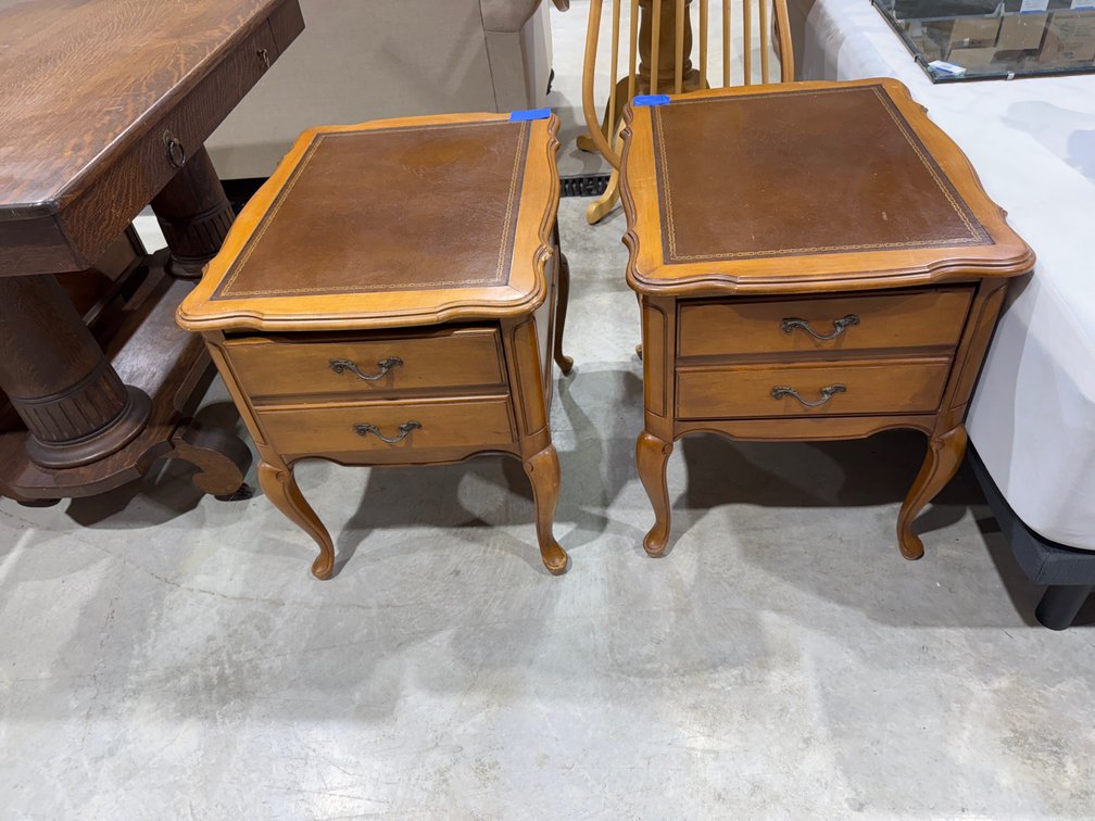 Two end tables and coffee table