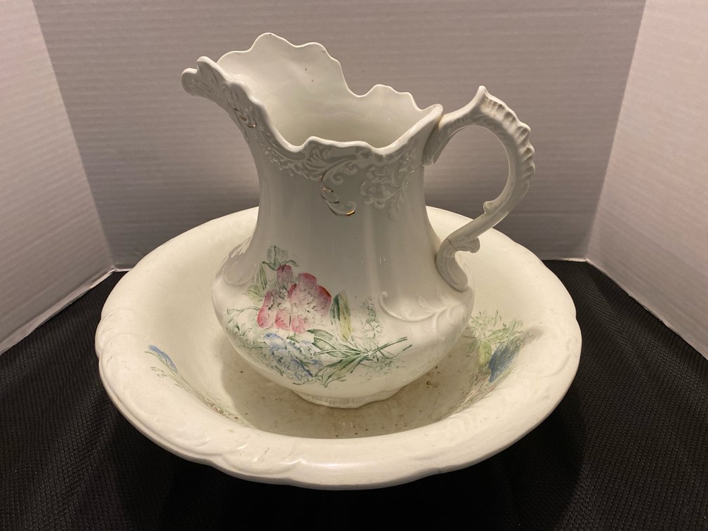 Water Pitcher and Bowl