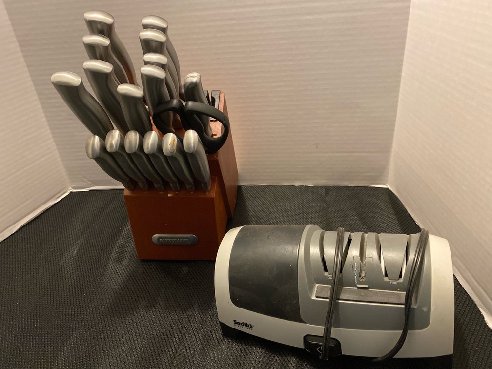 Knives and Sharpener
