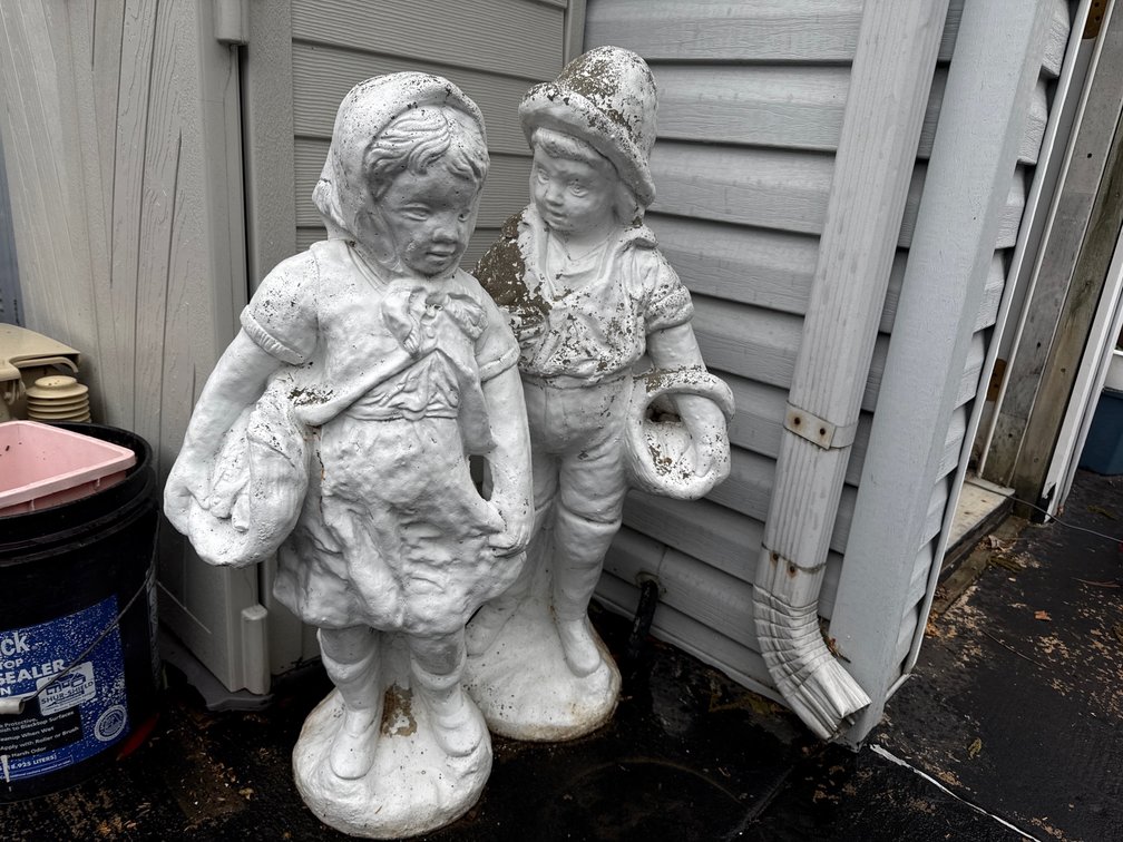 Boy and Girl Statuaries