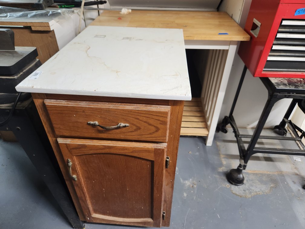 Table and Cabinet