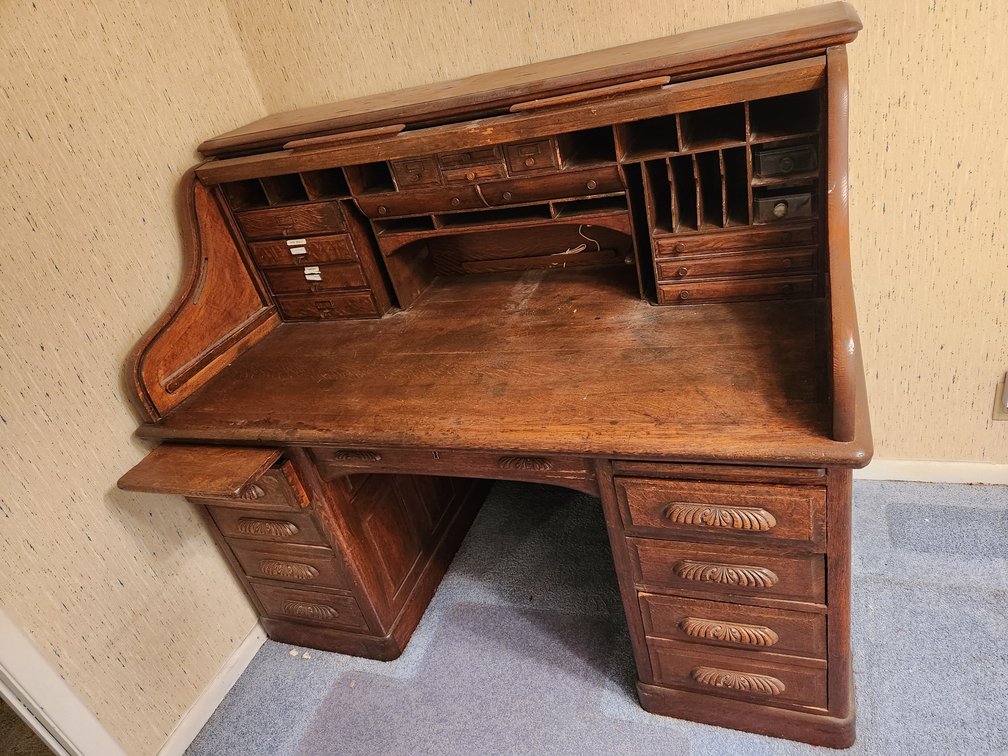 Antique roll top Desk 