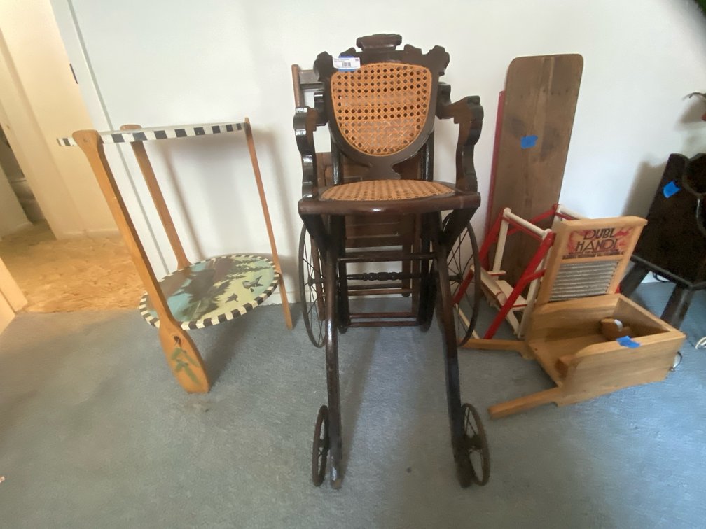 Vintage Child's Wheelchair - for decor