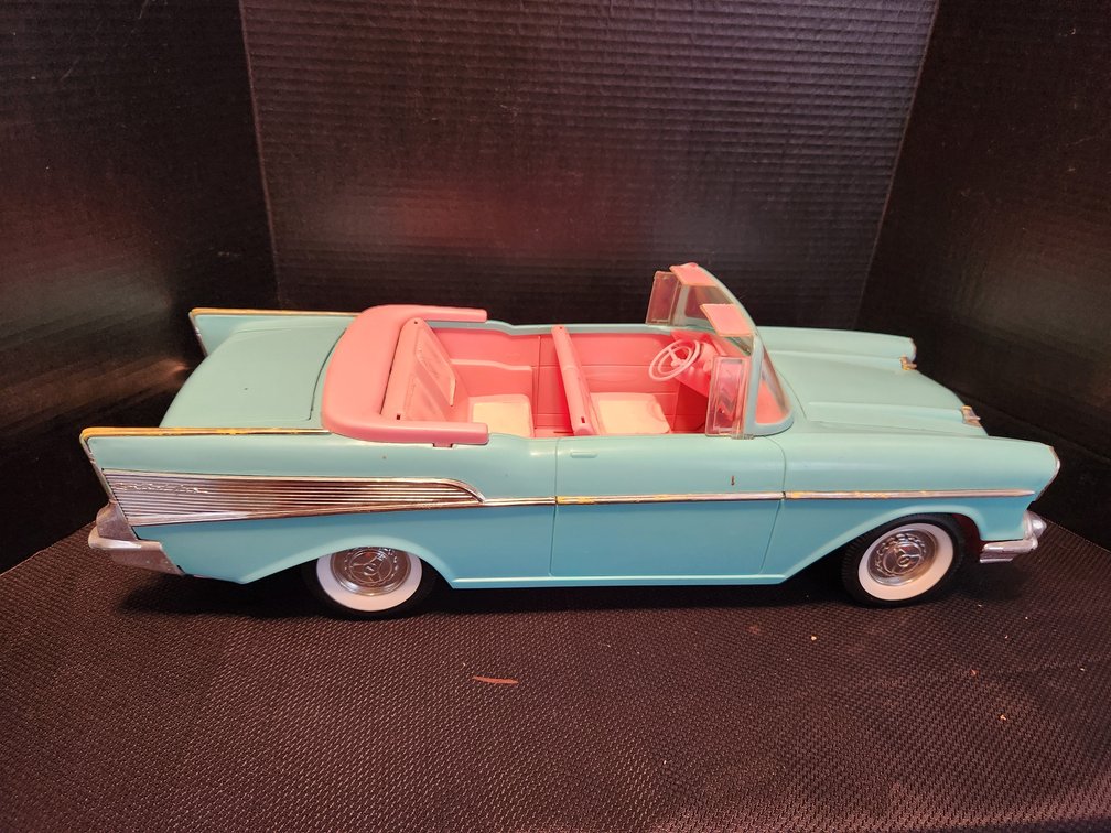 Barbie Blue Plastic Car - Bel Air
